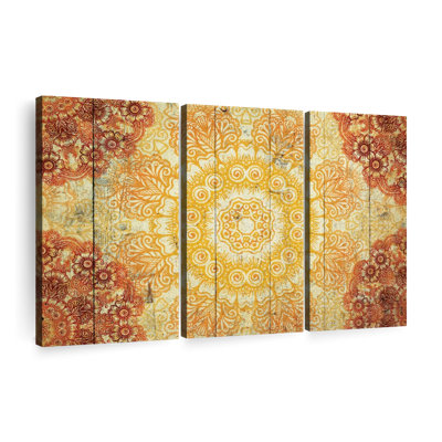 " Stellar Mandala Symbol Multi Piece Canvas Print " by NirvanaDesigns 3 - Pieces