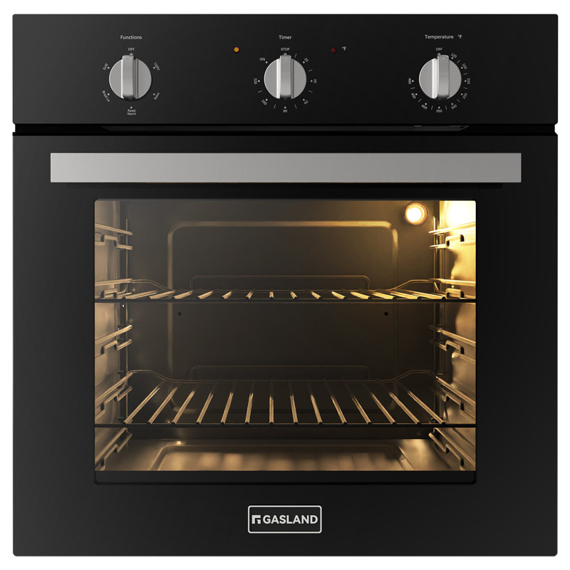 GASLAND 24" 2.79 cu. ft. Electric Single Wall Oven with 5 Cooking Functions, Black