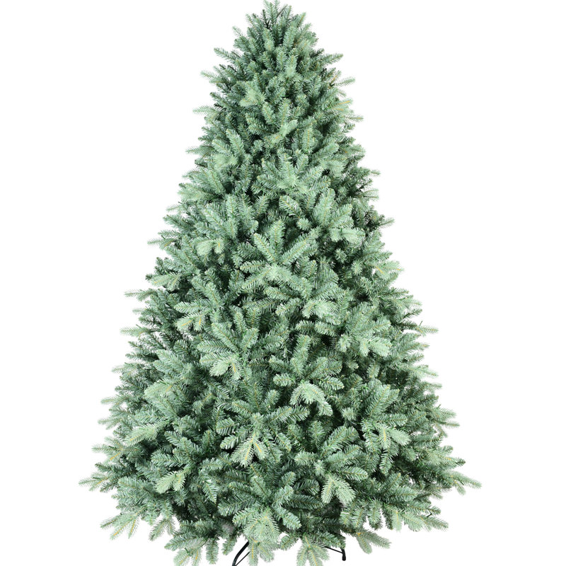 Arbre de Noël 4 pi avec teinte bleue, 592 pointes PE +, structure à charnières pour une installation rapide et sans effort, support en métal stable de 48 po avec assemblage, base