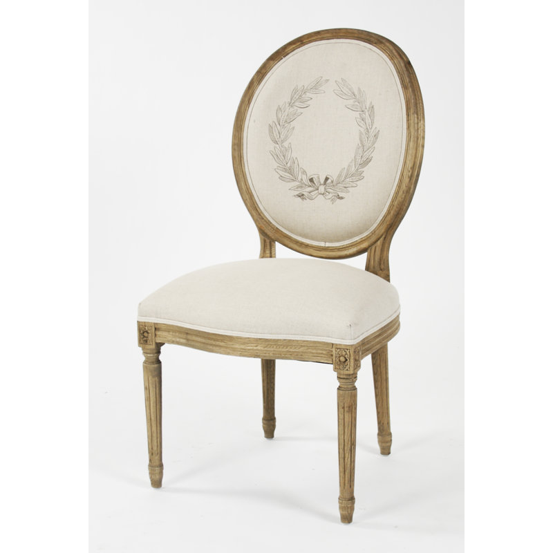 Chaise d'appoint rembourrée en coton Asta