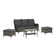 3 - Person Outdoor Seating Group With Cushions And Matching Ottomans