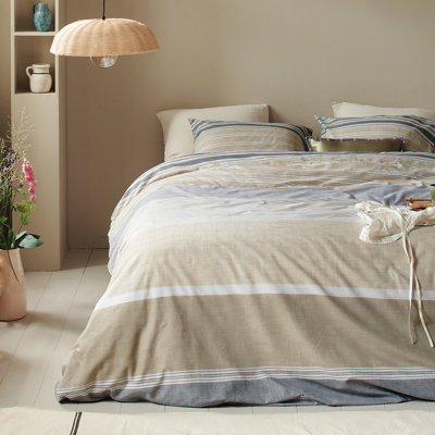 Mocktail striped duvet cover set