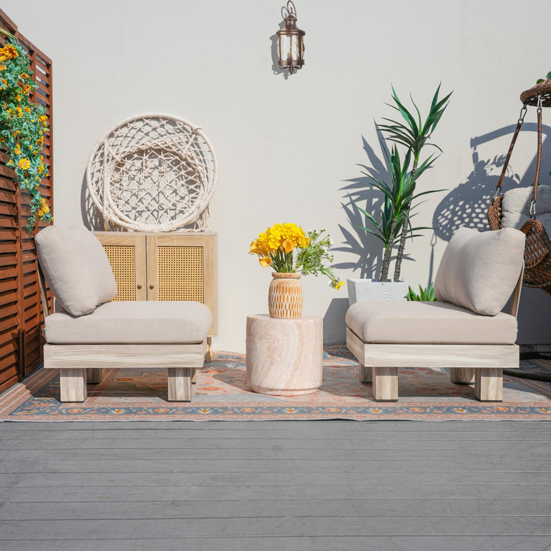 Fulgentas Shenia Outdoor Two Person Seating Group