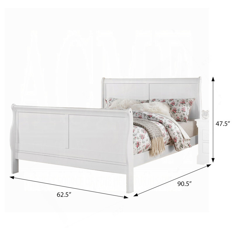 White Queen Bed, Queen