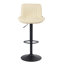Tabouret de bar pivotant à hauteur réglable et tabouret de bar en cuir végétalien-510997637