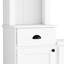 Meuble télé élégant avec pont réglable pour téléviseur de 75 po, espace de rangement blanc et copieux-131498373