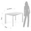 Baldev Glass Top Metal Base Dining Table