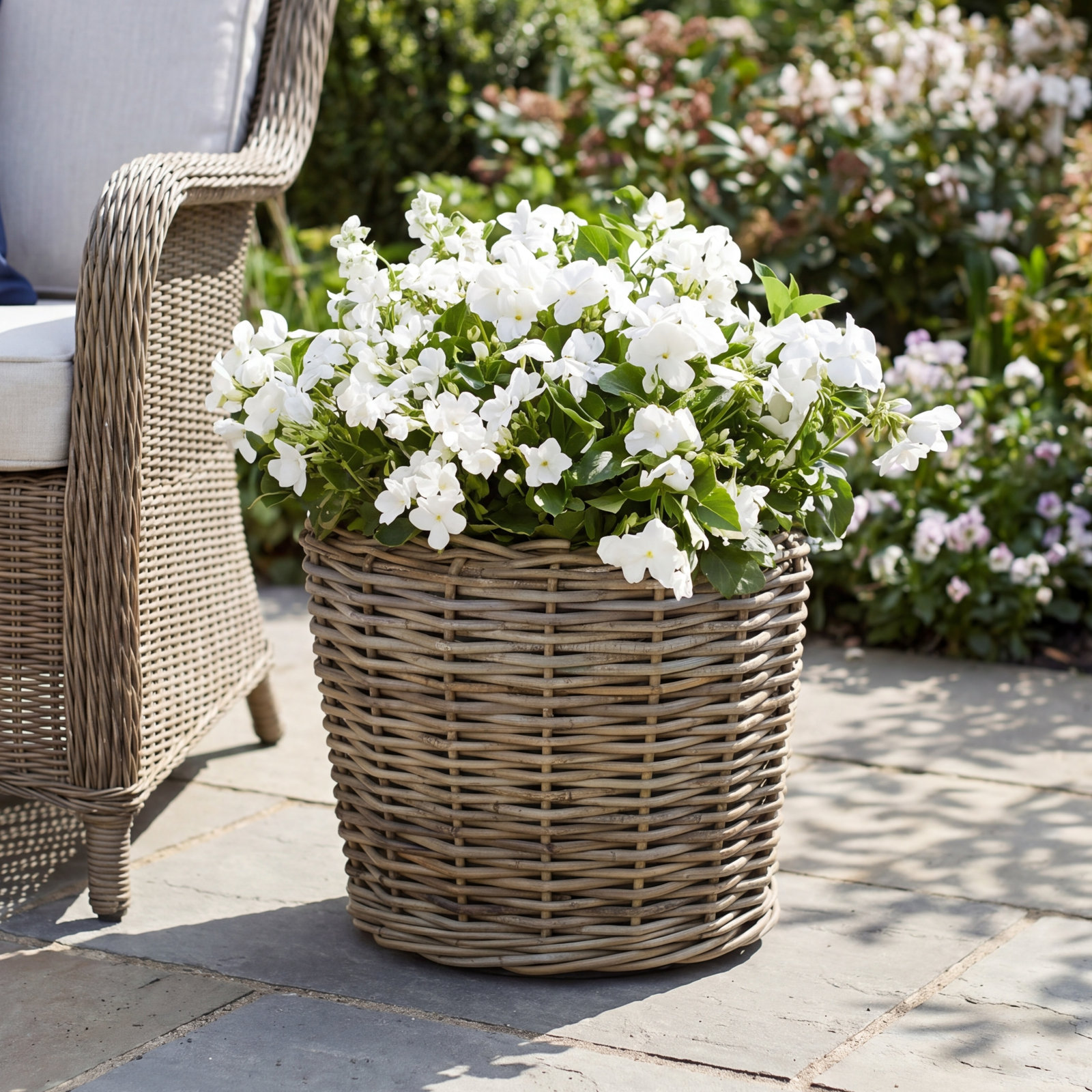 20" Cachepot, 11.75" H x 13.25" W x 13.25" D