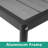 6 - Person 71.5'' W' X 33'' D Aluminum Patio Dining Set With Umbrella Hole And Stackable Chairs-2005165550