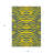 3' X 5' Yellow And Blue Animal Print Washable Indoor Outdoor Area Rug