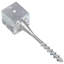 Acier galvanisé argent 5,5 x 5,5 x 22,8 po vidaXL
