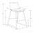 Office Chair, Bar Height, Standing, Computer Desk, Work, Grey Leather Look, Black Metal, Contemporary, Modern