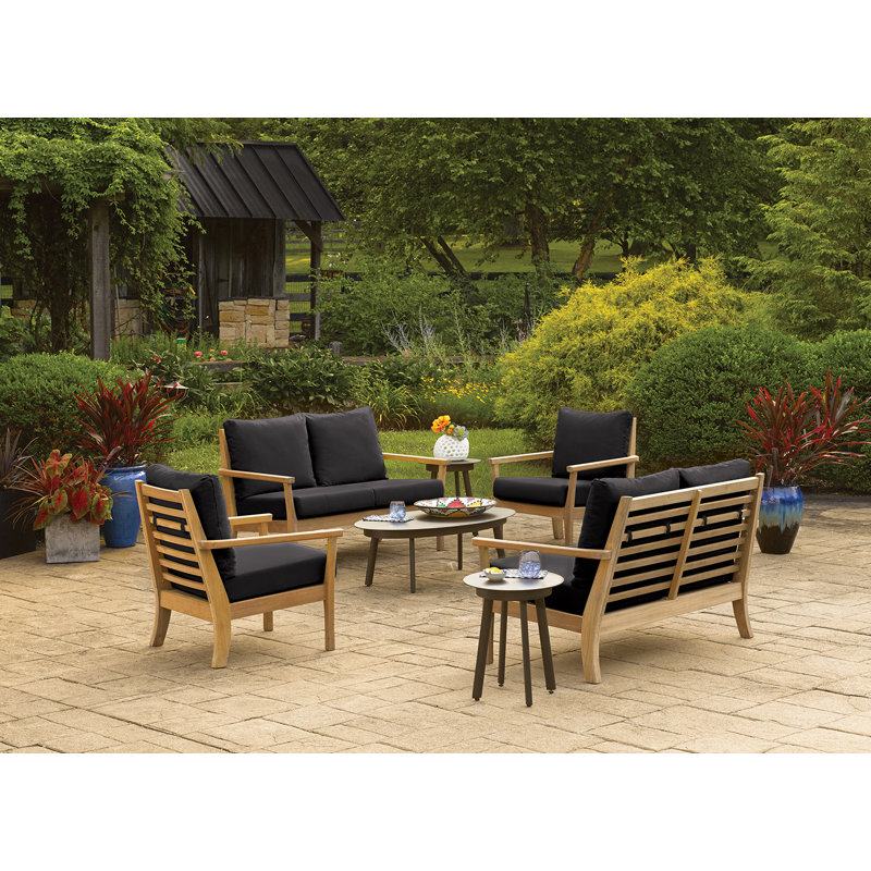 Mera Outdoor Lounge Chair, Black Onyx