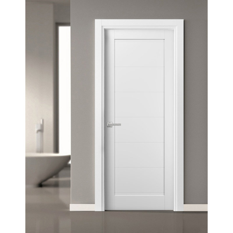 Porte pré-suspendue avec garde-manger Pantry Kitchen Lite | Quadro 4115 | Garnitures à panneau simple | Portes de salle de bain robustes