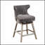 Tabouret de comptoir pivotant de 25,75 pouces avec coussin confortable et fabrication durable pour les cuisines et les bars modernes-413279304