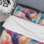 Ensemble de housse de couette en microfibre rose / bleu / rouge multicolore-1725838281