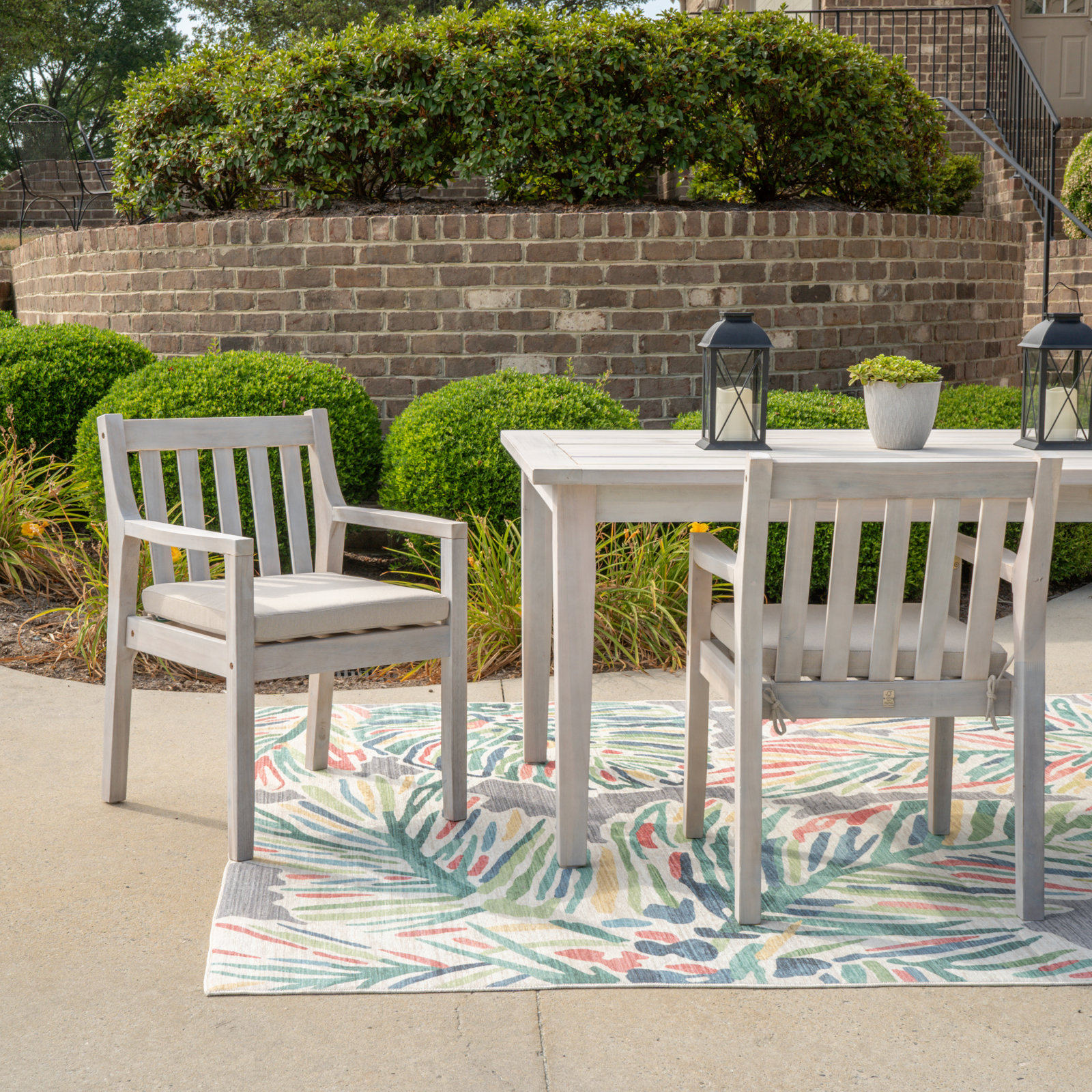 Amina Acacia Patio Armchair
