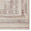 Tapis géométrique en polyester tissé à la machine lavable à la machine en beige / bourgogne-68307916