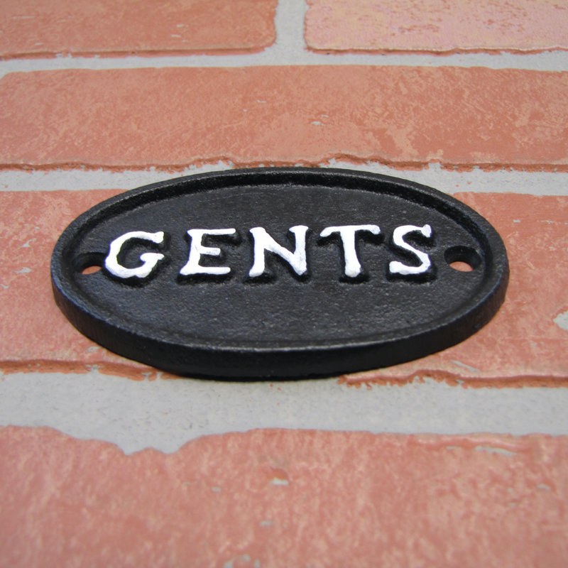 Vintage Cast Iron Gents Men's Room Wall Sign Rustic Bar Pub Bathroom Door Decor Vintage Cast Iron Gents Men's Room Wall Sign Rustic Bar Pub Bathroom Door Decor