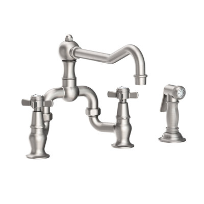 Fairfield Kitchen Bridge Faucet with Side Spray