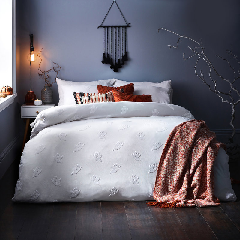 Cotton Abstract Duvet Cover Set with Pillowcases Included, Double Duvet Cover + 2 Standard Pillowcases