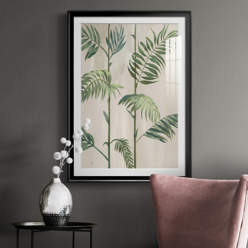 Modern Fronds I - cadre photo, H 30,5 po x l 42,5 po x P 1,5 po, Noir
