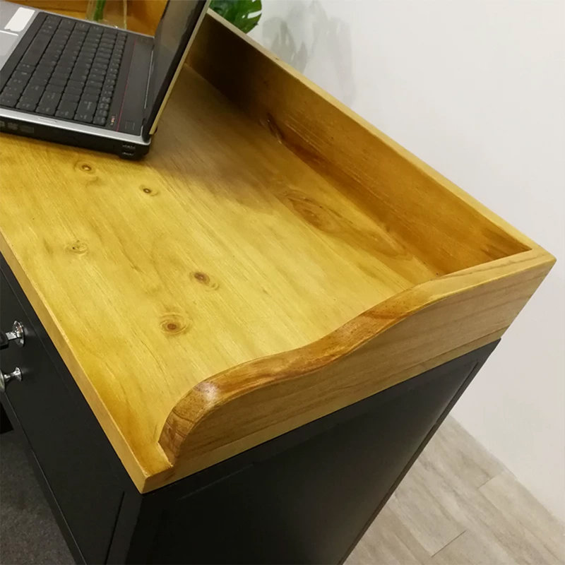 Contemporary Rectangular Manufactured Wood Reception Desk