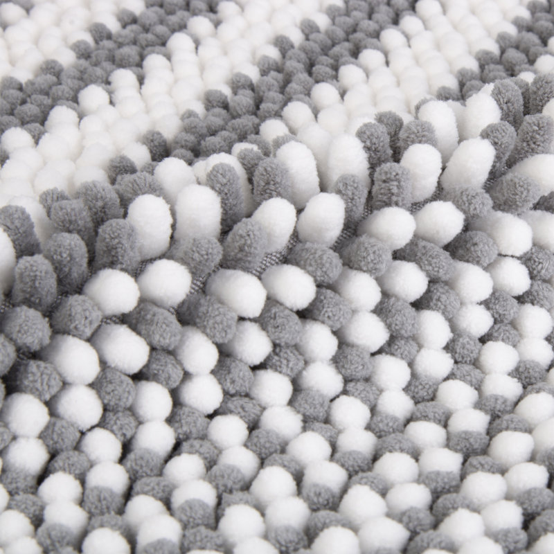 Tapis de bain Aryella, 20"W x 32"L, Gray