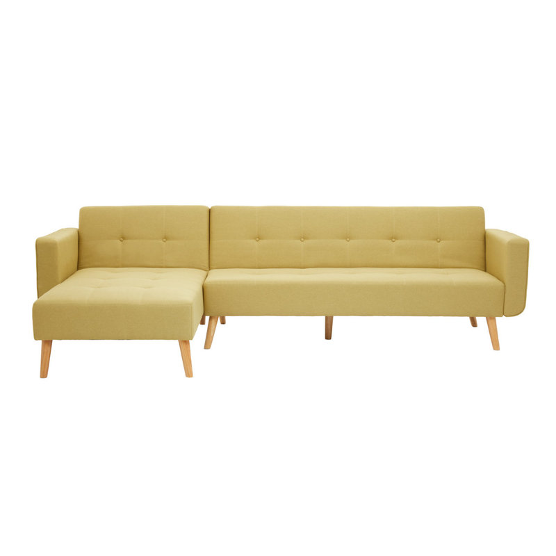Glenda 4 Seater Sofa & Chaise, Olive
