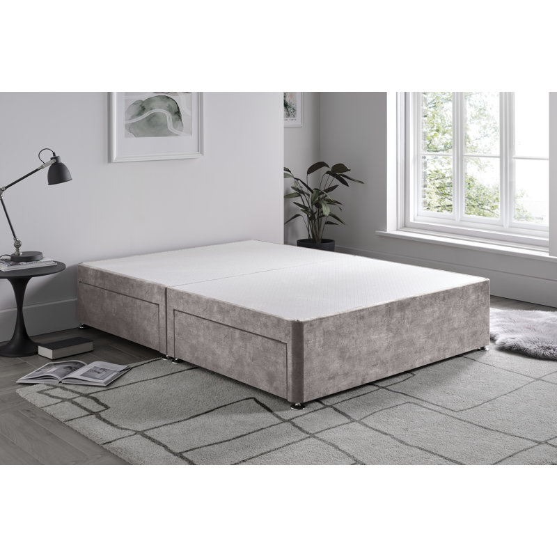 Marble Divan Bed Base, Double (4'6), Steel, No Drawers