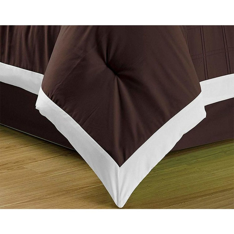 Dana Traditional Comforter, Brown, Cal KingFull Comforter + 8 Additional Pieces