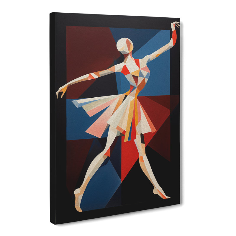 Ballet Dancer Constructivism - No Frame Print, 60cm H x 40cm W x 3cm D
