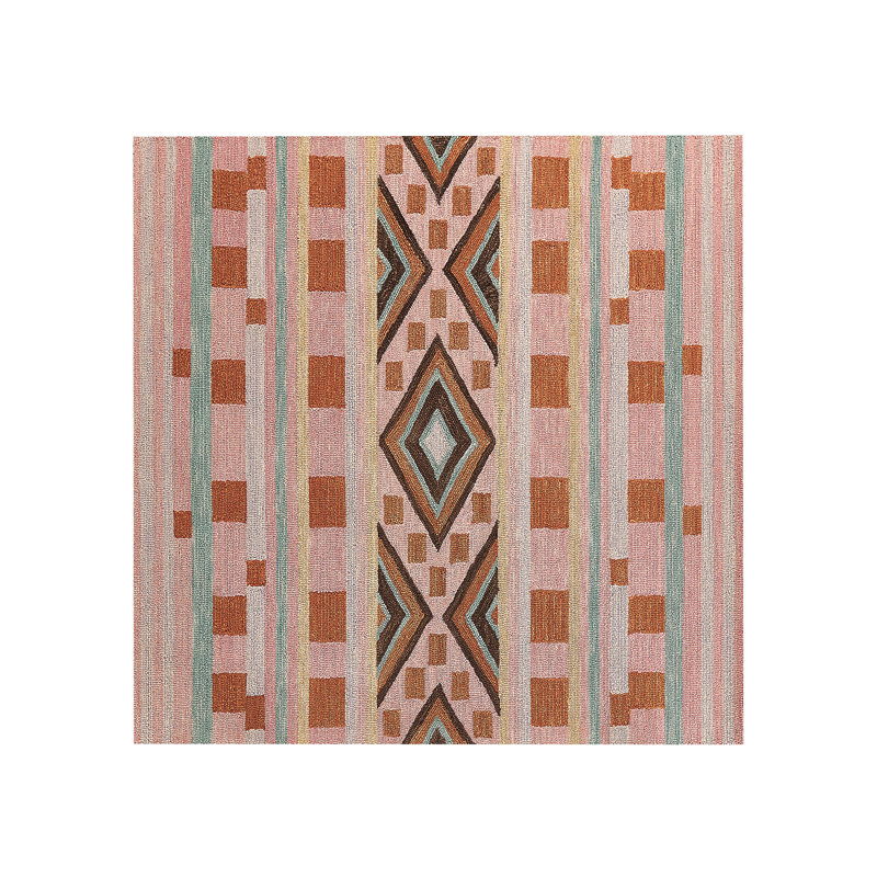 Varonique Geometric Wool Hand Woven Area Rug, Rectangle 200 x 200cm