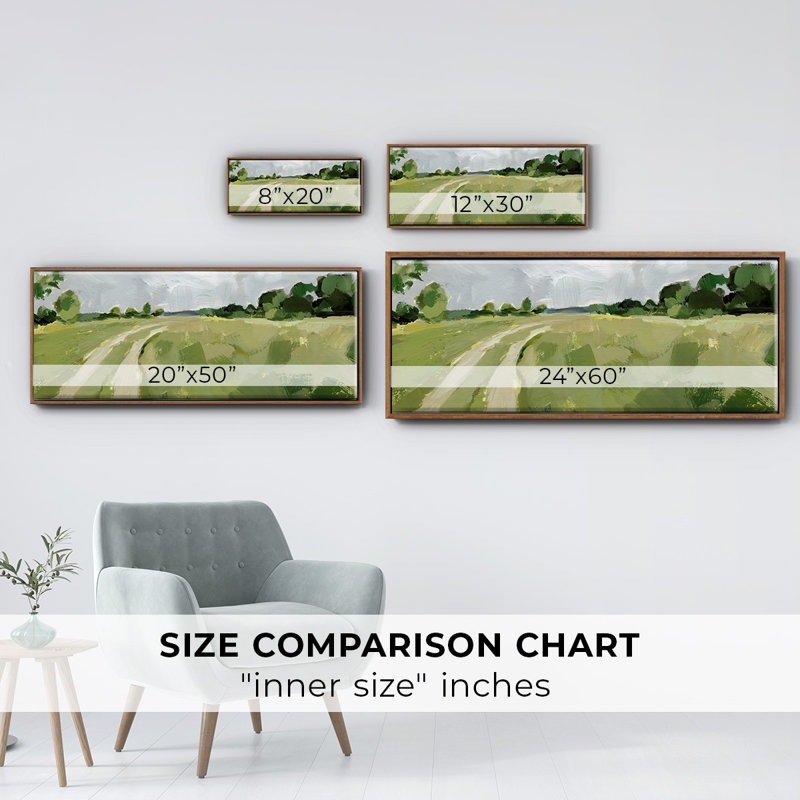 Meadow Trail I - Framed Canvas