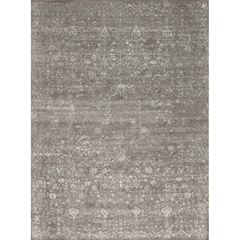 Amour Hand Knotted Area Rug, Rectangle 8' x 10'