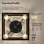 Ventilateur de plafond en cage de 18 pouces avec lumières et télécommande pour l'application