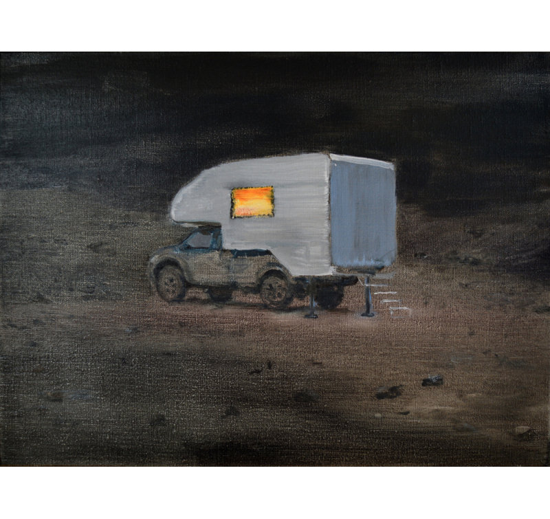 Warm Camper Night Print by Other Artist, Brown, 18 × 12, Framed Print