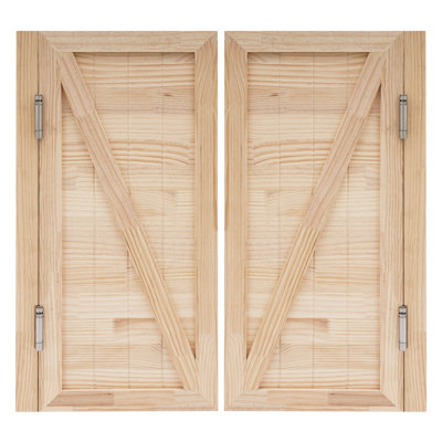 35.4X35.4” Solid Wood Partition Door