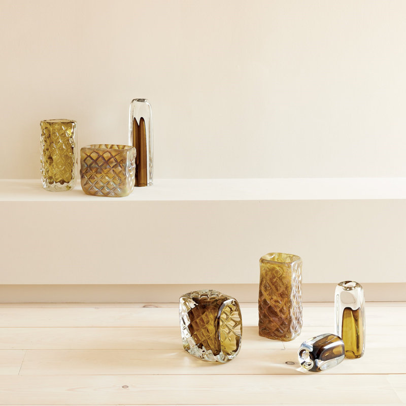 Glass Table Vase, Overall Height-  12"
