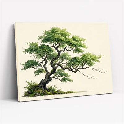 Ensemble de 1 tableau sur toile représentant un arbre