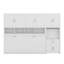 Lit escamotable simple, cadre mural en bois avec placard, tiroirs et bureau-1722246857