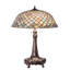 Lampe de table à échelle de poisson 31 po Tiffany
