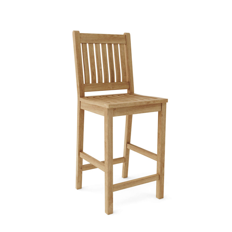 Windsor Outdoor 9 - Piece Teak Bar Height Dining Set