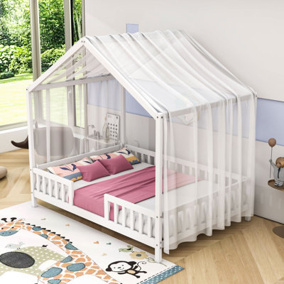 House Shape Floor Bed With Slats