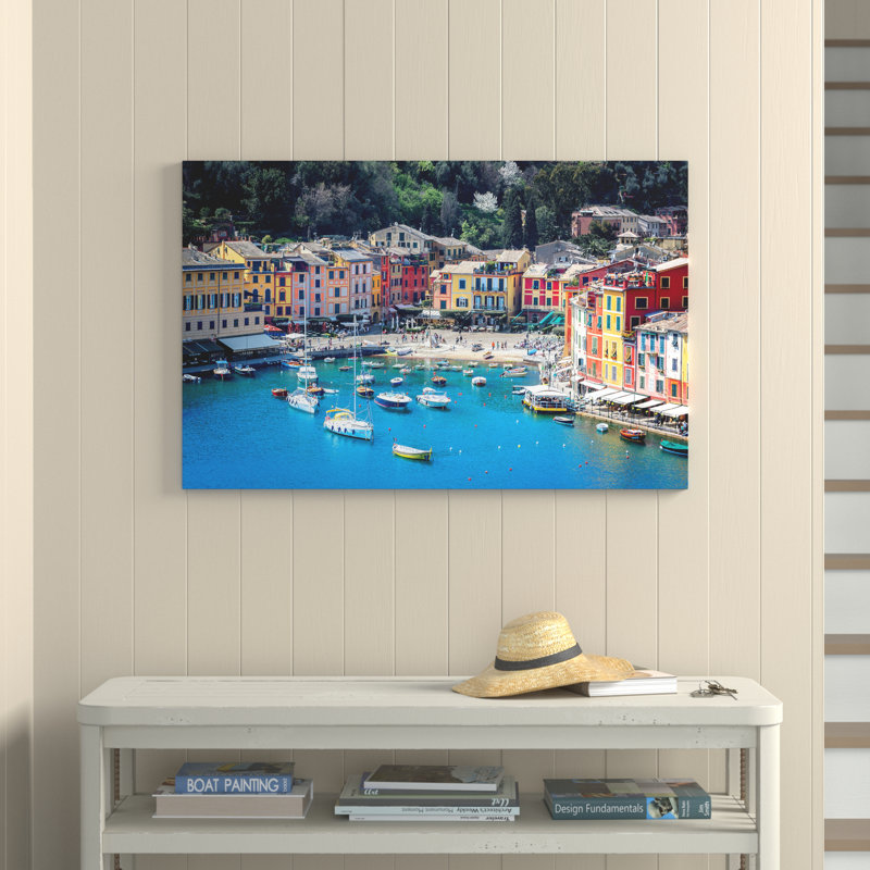 Portofino by Marco Carmassi - No Frame Print on Canvas, 152.5 cm H x 101.5 cm W