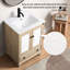 Meuble-lavabo avec lavabo en céramique à 1 tiroir American Design