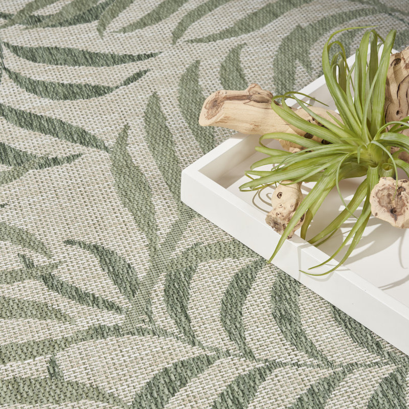 Agora Floral Indoor / Outdoor Rug, Rectangle 6' x 9'