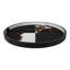 Stylish Round Hair on Hide Patchwork Decorative Tray - Ideal As An Ottoman Tray And Coffee Table Tray For Chic Home Decor - Accent Tray Perfect For Display Or Organizing Essentials - 29", Black & White
