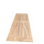 Porte de grange à deux compartiments en bois massif 38 po x 84 po non finie avec trousse de quincaillerie d'installation-98179900-98179901