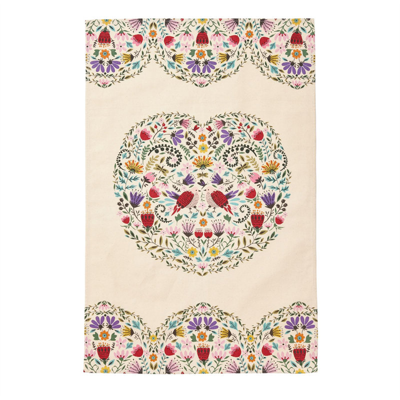 Cotton Floral Tea Towel Kitchen Towel